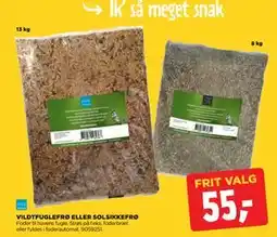 jem & fix VILDTFUGLEFRØ ELLER SOLSIKKEFRØ, DKK 55 tilbud