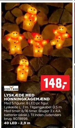 jem & fix LYSKÆDE MED HONNINGKAGEMÆND, DKK 148 tilbud