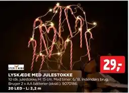 jem & fix LYSKÆDE MED JULESTOKKE, DKK 29 tilbud