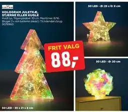 jem & fix HOLOGRAM JULETRÆ, STJERNE ELLER KUGLE, DKK 88 tilbud