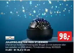 jem & fix JULEPROJEKTOR MED STJERNER, DKK 98 tilbud