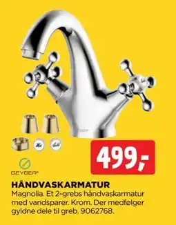jem & fix HÅNDVASKARMATUR, DKK 499 tilbud