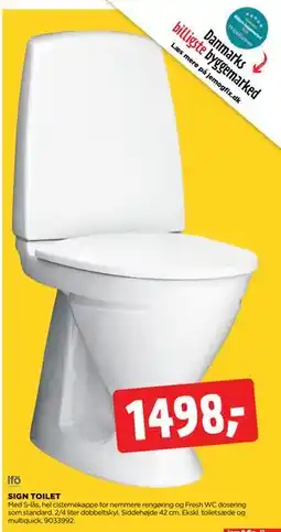 jem & fix SIGN TOILET, DKK 1498 tilbud