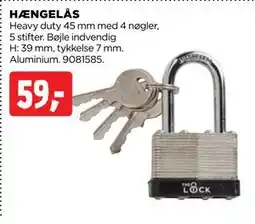 jem & fix HÆNGELÅS, DKK 59 tilbud