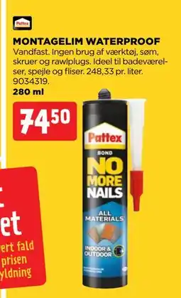 jem & fix MONTAGELIM WATERPROOF, DKK 74.5 tilbud