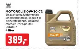 jem & fix MOTOROLIE 0W-30 C2, DKK 389 tilbud