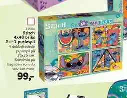 MID Hobby Stitch 4x48 briks 2-i-1 puslespil, DKK 99 tilbud