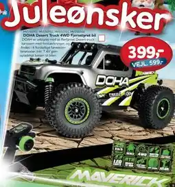 MID Hobby DOHA Desert Truck 4WD Fjernstyret bil, DKK 399 tilbud