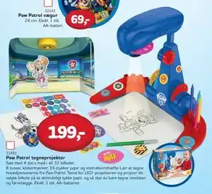 MID Hobby Paw Patrol tegneprojektor, DKK 199 tilbud