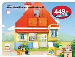 MID Hobby Blueys families hus med huskespil, DKK 449 tilbud