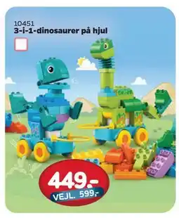 MID Hobby 3-i-1-dinosaurer på hjul, DKK 449 tilbud