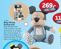 MID Hobby Baby Mickey Godnat plys, DKK 269 tilbud