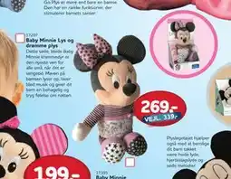 MID Hobby Baby Minnie Lys og drømme plys, DKK 269 tilbud
