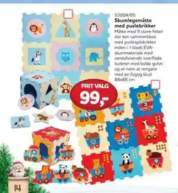 MID Hobby Skumlegemåtte med puslebrikker, DKK 99 tilbud