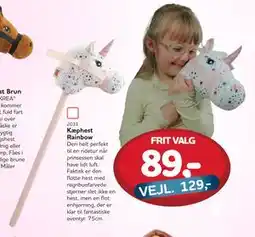 MID Hobby Kæphest Rainbow, DKK 89 tilbud