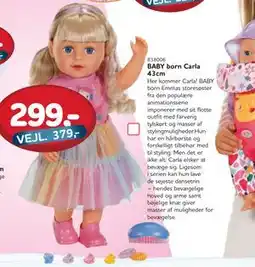 MID Hobby BABY born Carla 43cm, DKK 299 tilbud