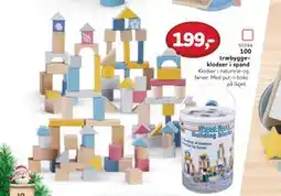 MID Hobby 100 træbyggeklodser i spand, DKK 199 tilbud