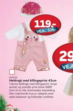 MID Hobby Heldragt med killingeprint 43cm, DKK 119 tilbud