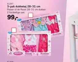 MID Hobby 3-pak dukketøj 28-31 cm, DKK 99 tilbud