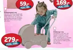 MID Hobby Dukkevogn rosa, DKK 279 tilbud