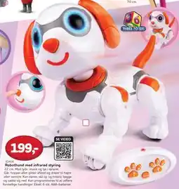 MID Hobby Robothund med infrarød styring, DKK 199 tilbud