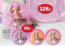 MID Hobby Paryk med krøllet hår, DKK 69 tilbud