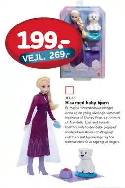MID Hobby Elsa med baby bjørn, DKK 199 tilbud