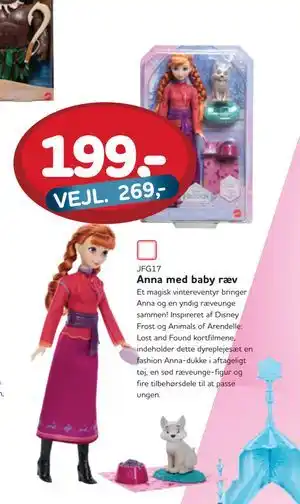 MID Hobby Anna med baby ræv, DKK 199 tilbud