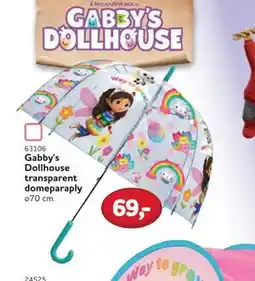 MID Hobby Gabby's Dollhouse transparent domeparaply, DKK 69 tilbud