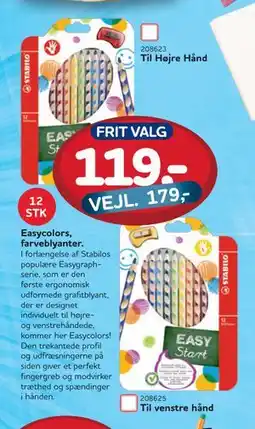 MID Hobby Easycolors, farveblyanter, DKK 119 tilbud