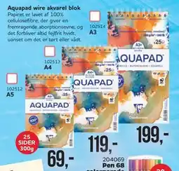 MID Hobby Aquapad wire akvarel blok tilbud