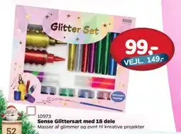 MID Hobby Sense Glittersæt med 18 dele, DKK 99 tilbud