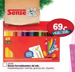 MID Hobby Sense Farveblyanter 40 stk., DKK 69 tilbud
