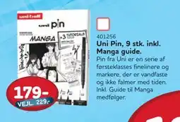 MID Hobby Uni Pin, 9 stk. inkl. Manga guide, DKK 179 tilbud