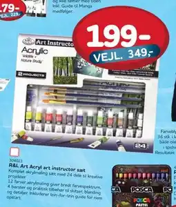 MID Hobby R&L Art Acryl art instructor sæt, DKK 199 tilbud