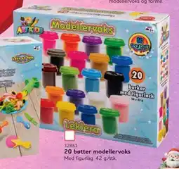 MID Hobby 20 bøtter modellervoks, DKK 99 tilbud