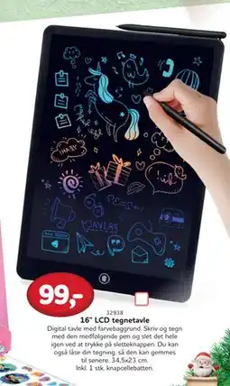 MID Hobby 16 LCD tegnetavle, DKK 99 tilbud