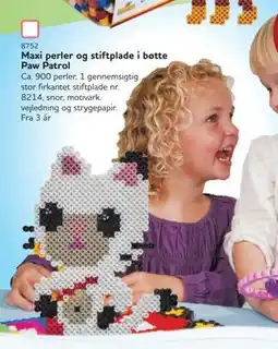 MID Hobby Maxi perler og stiftplade i bøtte Paw Patrol, DKK 119 tilbud
