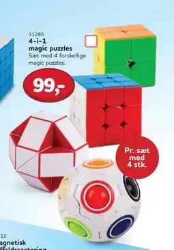 MID Hobby 4-i-1 magic puzzles, DKK 99 tilbud
