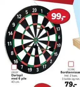 MID Hobby Dartspil med 6 pile, DKK 99 tilbud