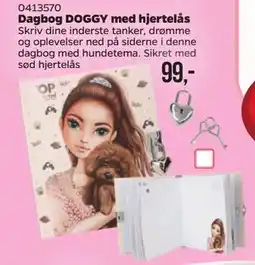 MID Hobby Dagbog DOGGY med hjertelås, DKK 99 tilbud