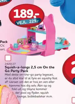 MID Hobby Squish-a-longs 2,5 cm On the Go Party Pack, DKK 189 tilbud