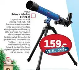 MID Hobby Science teleskop på tripod, DKK 159 tilbud