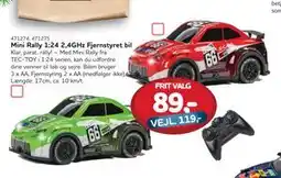 MID Hobby Mini Rally 1:24 2,4GHz Fjernstyret bil, DKK 89 tilbud