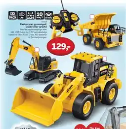 MID Hobby Radiostyret gummiged, lastbil eller gravko, DKK 129 tilbud