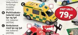 MID Hobby Ambulance med lys og lyd, DKK 79 tilbud