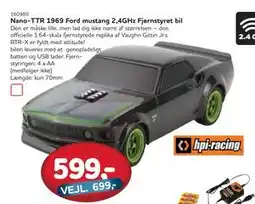 MID Hobby Nano-TTR 1969 Ford mustang 2,4GHz Fjernstyret bil, DKK 599 tilbud
