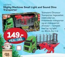 MID Hobby Mighty Machines Small Light and Sound Dino Transporter, DKK 149 tilbud