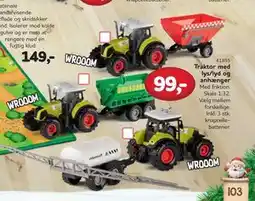 MID Hobby Traktor med lys/lyd og anhænger, DKK 99 tilbud