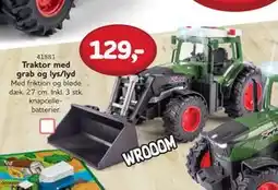 MID Hobby Traktor med grab og lys/lyd, DKK 129 tilbud